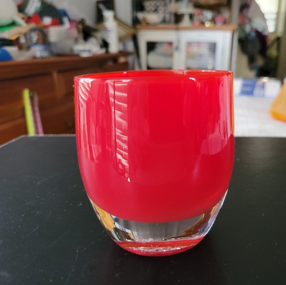 glassybaby Accents Glassybaby Red Joy Hand Blown Glass Glassy Baby